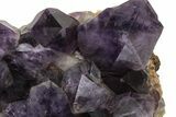 Deep Purple Amethyst Crystal Cluster With Huge Crystals #223342-4